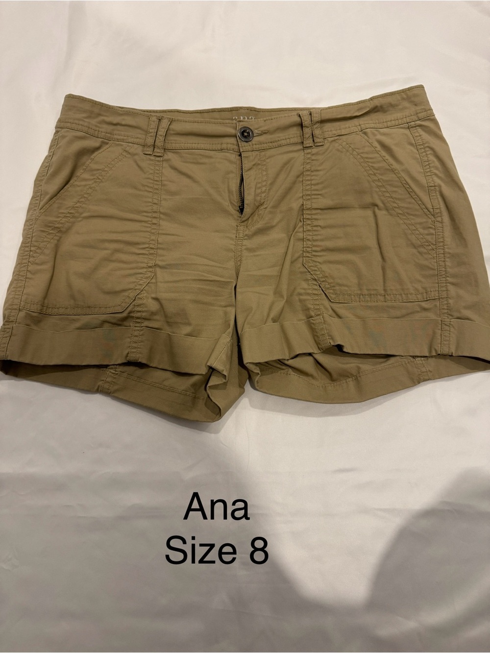 a.n.a Khaki Utility Bermuda Shorts